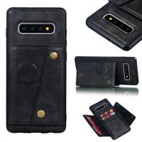 Lederen beschermhoes voor Galaxy S10 plus (zwart)