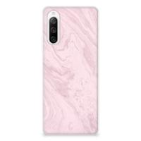 Sony Xperia 10 IV | TPU | Siliconen hoesje | Marble Pink - Origineel Cadeau Vriendin Sony Xperia 10 IV | TPU | Siliconen hoesje | Marble Pink - Origineel Cadeau Vriendin