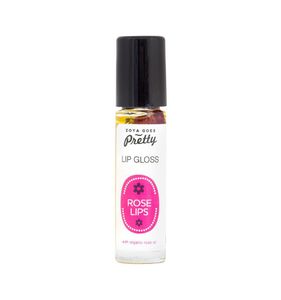 Lip gloss rose lips