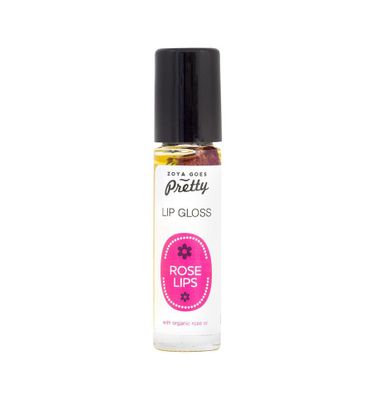 Lip gloss rose lips