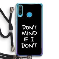 Don't Mind: Huawei P30 Lite Transparant Hoesje met koord