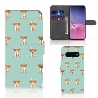 Samsung Galaxy S10 Plus | Telefoonhoesje | Met pasjeshouder | Pups