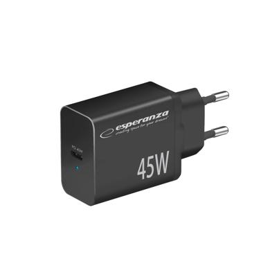 Esperanza EZC108K netvoeding oplader 45W Zwart