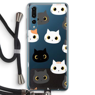 Katten: Huawei P20 Pro Transparant Hoesje met koord