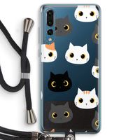 Katten: Huawei P20 Pro Transparant Hoesje met koord