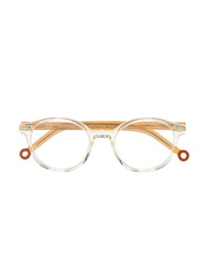 Kaleos lunettes de vue Eveshim 001 à monture ronde - Marron