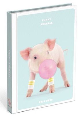 Schoolagenda 2021-2022 Funny Animals Pig - Hardcover (5410574519665)