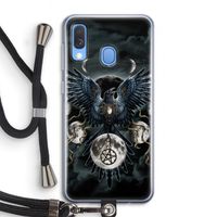 Sinister Wings: Samsung Galaxy A40 Transparant Hoesje met koord
