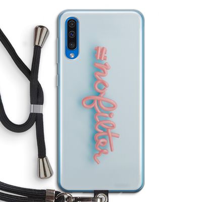 #nofilter: Samsung Galaxy A50 Transparant Hoesje met koord