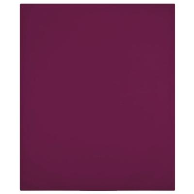 VidaXL Hoeslakens 2 st jersey 140x200 cm katoen bordeauxrood