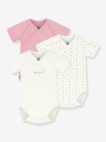 Set van 3 gekruiste body's baby wit