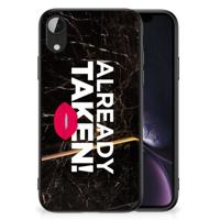Apple iPhone XR | Telefoon Hoesje | met tekst Already Taken Black