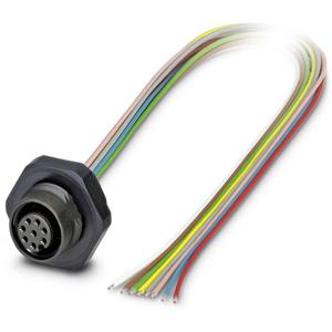Phoenix Contact 1436369 Sensor/actuator inbouwconnector M12 Aantal polen (sensoren): 8 Bus, inbouw 0.50 m 1 stuk(s)