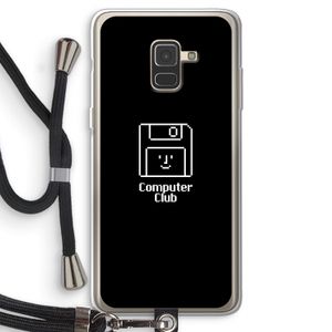 Hello: Samsung Galaxy A8 (2018) Transparant Hoesje met koord