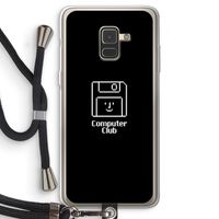 Hello: Samsung Galaxy A8 (2018) Transparant Hoesje met koord