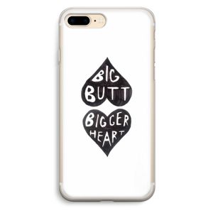Big butt bigger heart: iPhone 7 Plus Transparant Hoesje