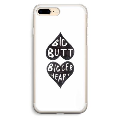 Big butt bigger heart: iPhone 7 Plus Transparant Hoesje