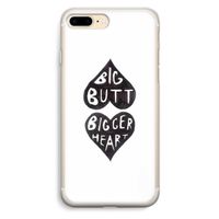 Big butt bigger heart: iPhone 7 Plus Transparant Hoesje