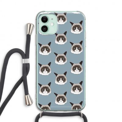 It's a Purrr Case: iPhone 11 Transparant Hoesje met koord
