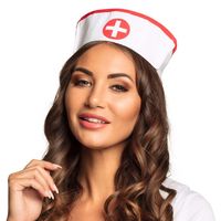 Zuster/verpleegster kapje/hoedje - carnaval verkleed accessoire - sexy nurse - thumbnail