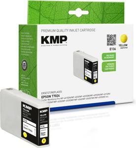 KMP Inktcartridge vervangt Epson T7024 Compatibel Geel E136 1620,4009