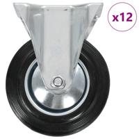 VidaXL 12 st wielen vast 160 mm