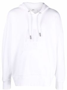 AMI Paris hoodie en coton à logo - Blanc