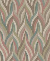 Dutch Wallcoverings Arabesque - Arabesque Red Teal - Multi