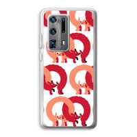 Dogs: Huawei P40 Pro Plus Transparant Hoesje Dogs: Huawei P40 Pro Plus Transparant Hoesje