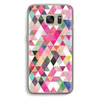 Gekleurde driehoekjes: Samsung Galaxy S7 Transparant Hoesje