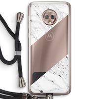 Biggest stripe: Motorola Moto G6 Transparant Hoesje met koord