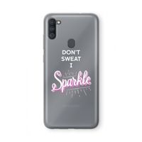 Sparkle quote: Samsung Galaxy A11 Transparant Hoesje
