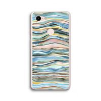 Watercolor Agate: Google Pixel 3 XL Transparant Hoesje