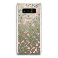 Sierlijke bloemen: Samsung Galaxy Note 8 Transparant Hoesje