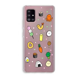 Happy bento friends: Samsung Galaxy A51 5G Transparant Hoesje
