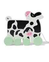 HEMA Trekdier (baby)koe 17x15.5x5.5cm hout