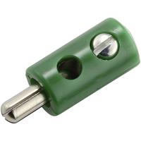 Kahlert Licht Miniatuur-banaanstekker Stekker, recht Stift-Ø: 2.6 mm Groen 1 stuk(s)