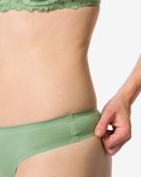 HEMA Damesstring second skin micro groen (groen)