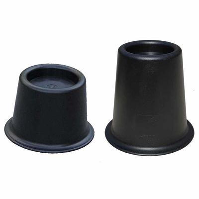 Bedverhogers klossen 9 cm | Per set van 4 stuks | Stoelverhogers | Meubelverhogers | Zwart | PR60706-S