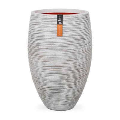 Vaas elegant deluxe Rib NL 45x72 ivoor - Capi europe