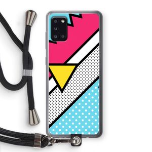 Pop Art #3: Samsung Galaxy A31 Transparant Hoesje met koord