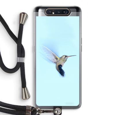 Kolibri: Samsung Galaxy A80 Transparant Hoesje met koord