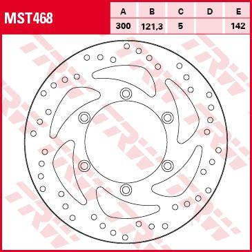 TRW Remschijf, remschijven voor de moto, MST468