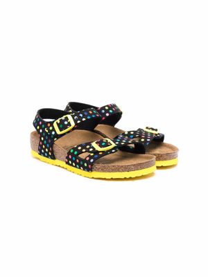 Birkenstock Kids sandales à pois - Noir