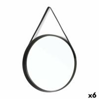 Wandspiegel Gift Decor Zwart 51 x 4,5 x 76 cm (6 Stuks)