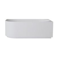 Hoekbad Rechts Wiesbaden Rivi 170x80 cm Acryl Met Waste Glans Wit