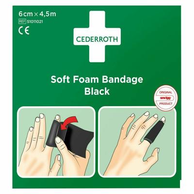 Cederroth Soft Foam Zwart 6cmx4,5m 51011021