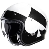 HJC V31 Kuz, Jethelm of scooter helm, Wit Zwart - thumbnail