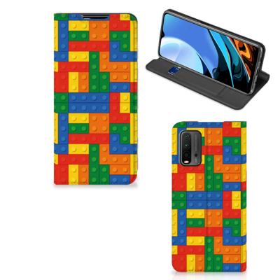 Xiaomi Poco M3 | Redmi 9T | Hoesje met Magneet | Blokken
