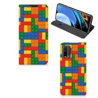 Xiaomi Poco M3 | Redmi 9T | Hoesje met Magneet | Blokken Xiaomi Poco M3 | Redmi 9T | Hoesje met Magneet | Blokken